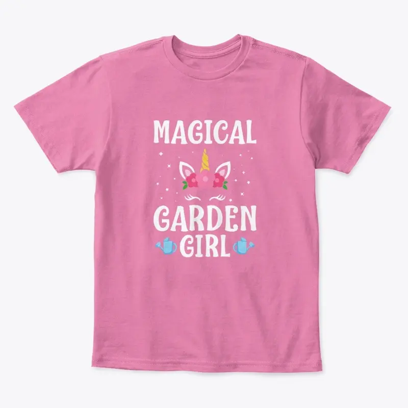 Magical Garden Girl Kids T shirt